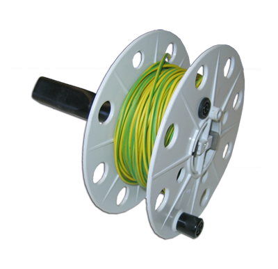 ESD Cable Reel 25 Meters Grounding Cord 4mm Safety Banana Plug Test Measurement ESD Test Equipment AES